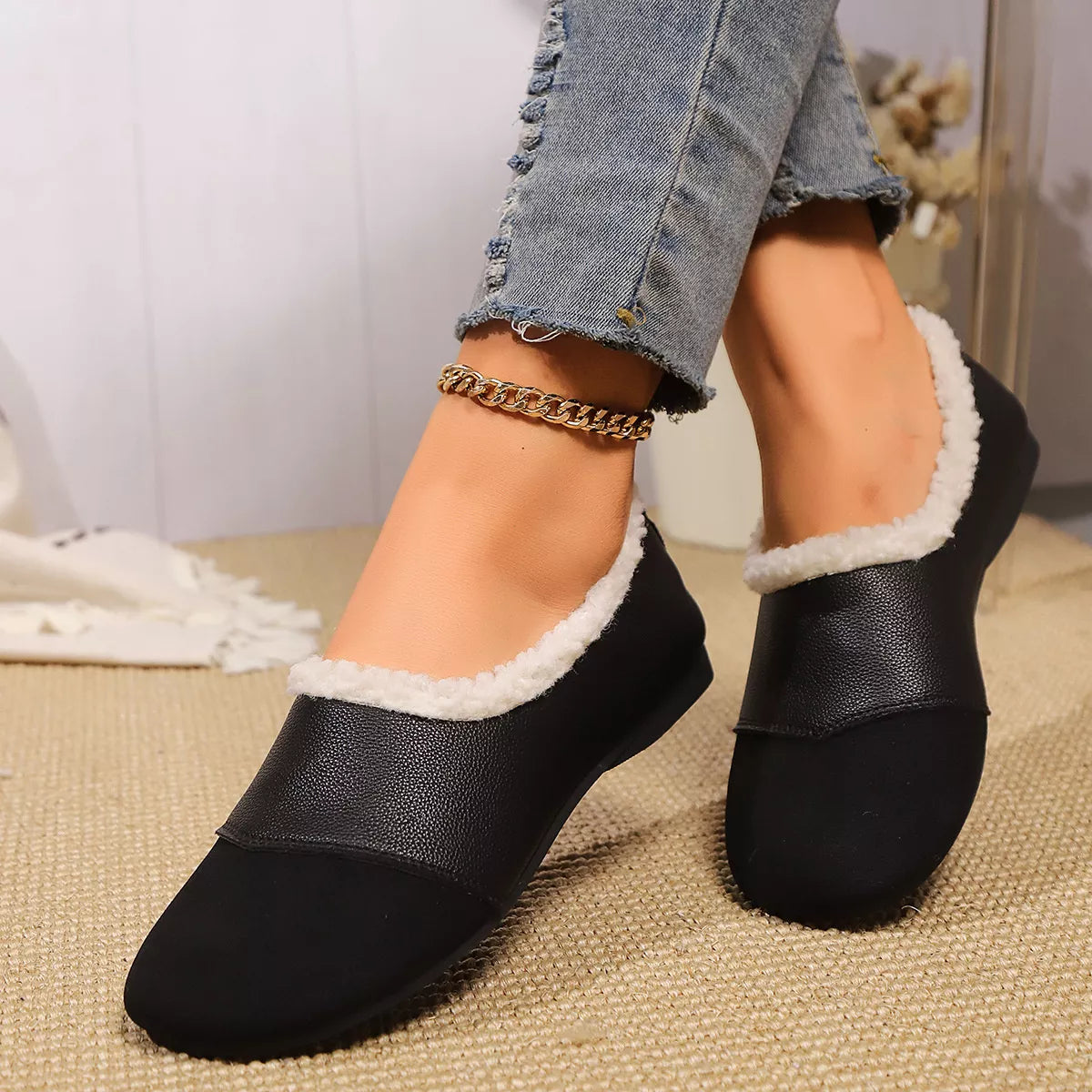 Plush-Lined Slip-Ons