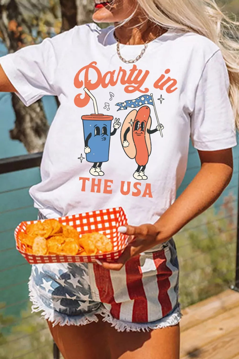 Party In The USA Patriotic Graphic Tee
