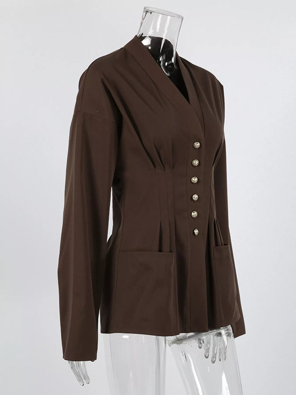Button Down Long Sleeve Outerwear