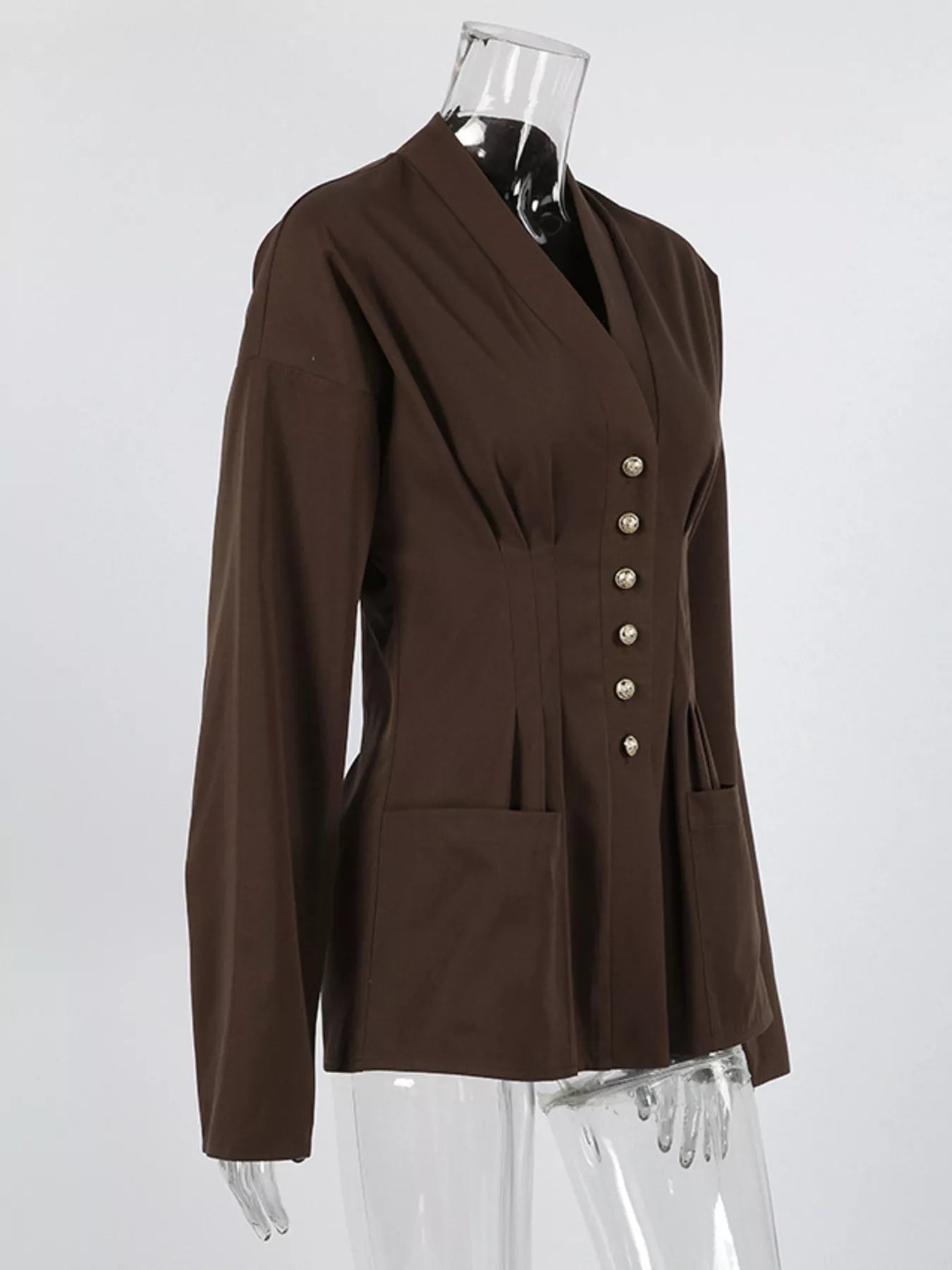Button Down Long Sleeve Outerwear