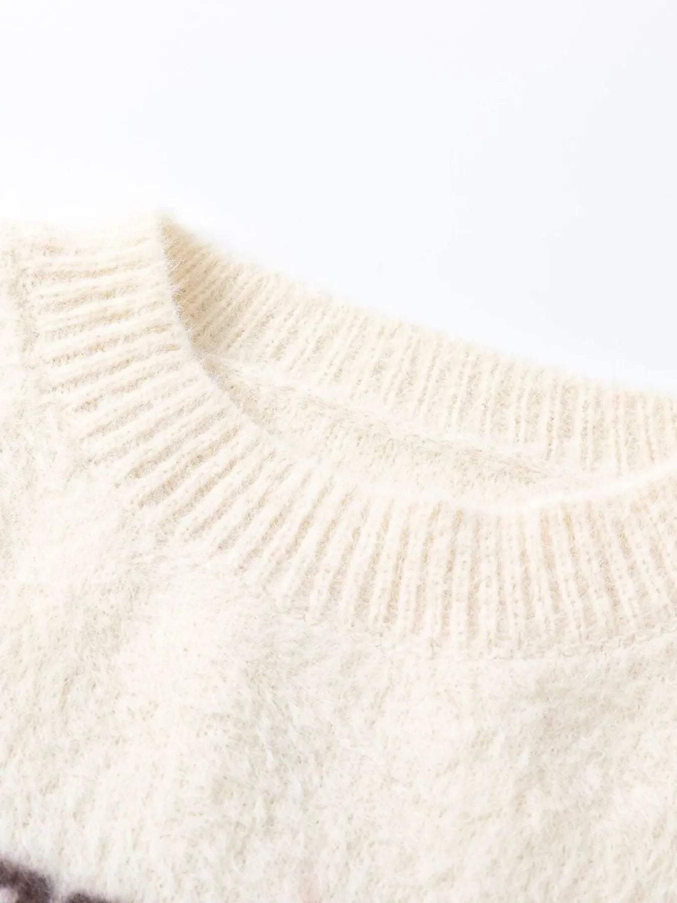Men's Letter Crew Neck Long Sleeve Knit Sweater