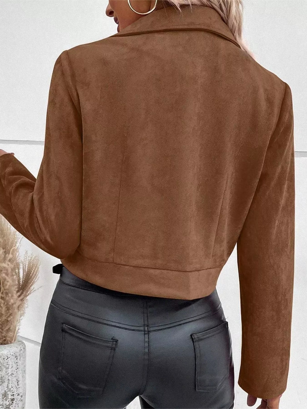 Zip Up Moto Jacket
