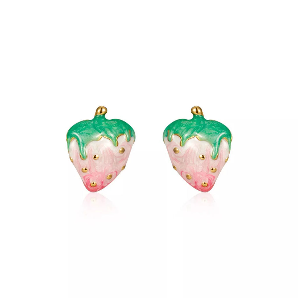 Colorful Strawberry Stud Earrings