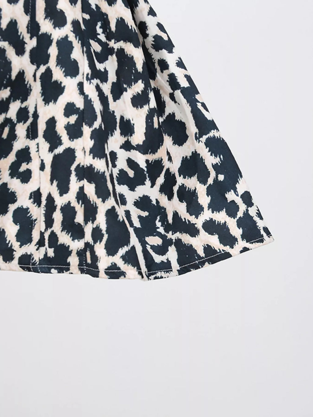 Leopard Print Halter Neck Mini Dress