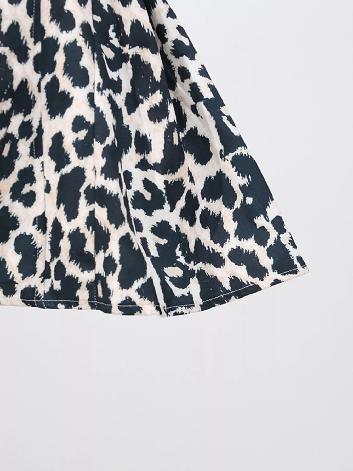 Leopard Print Halter Neck Mini Dress