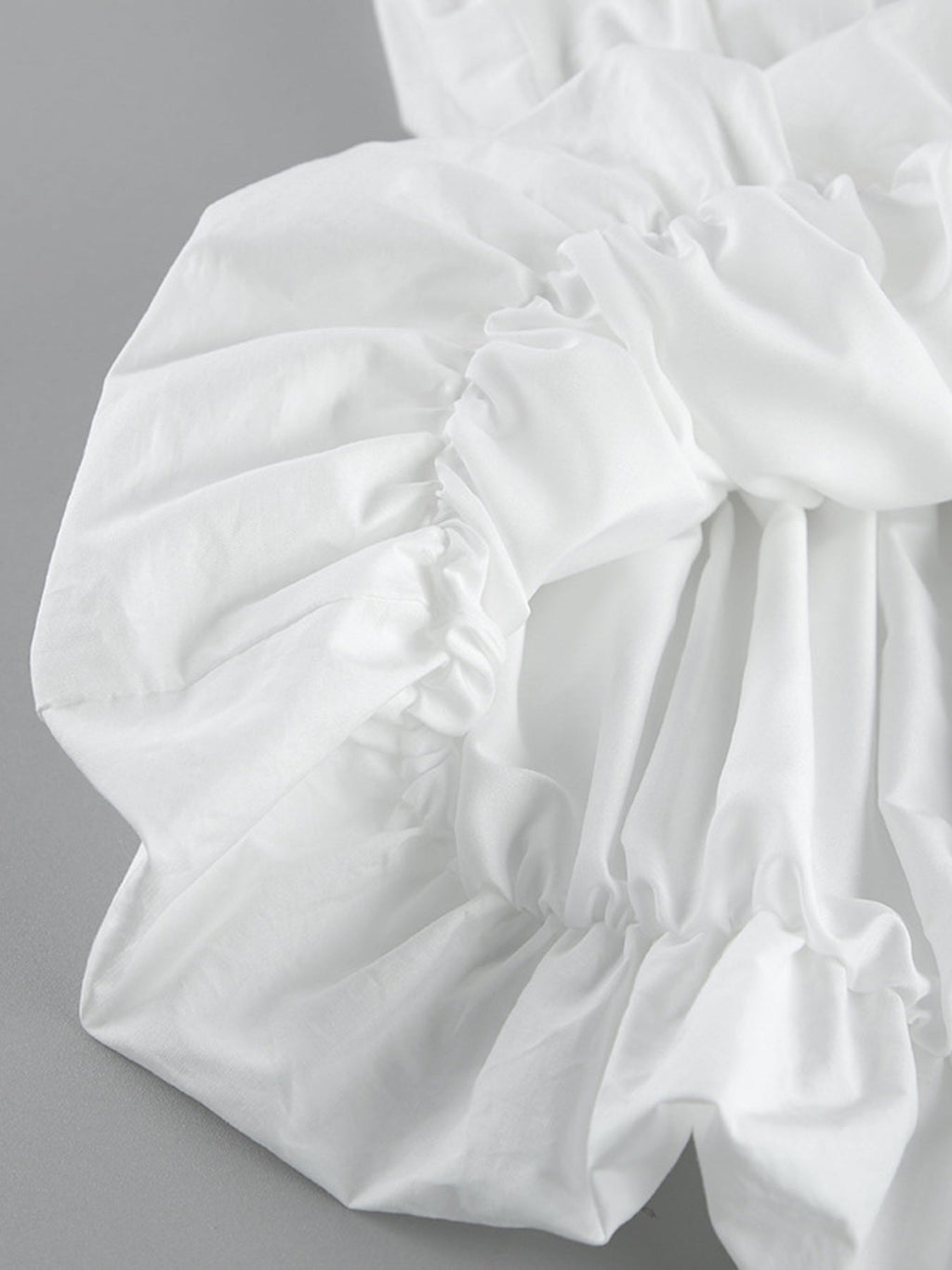 Ruched Bubble Hem Tube Top