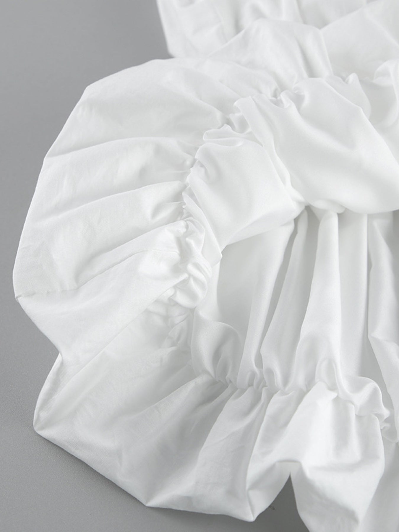 Ruched Bubble Hem Tube Top