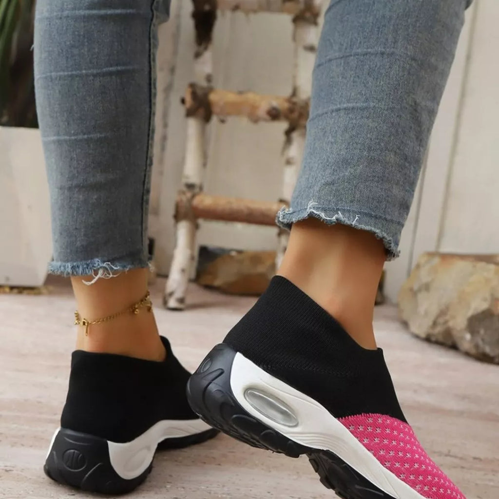 Color Block Mesh Athletic