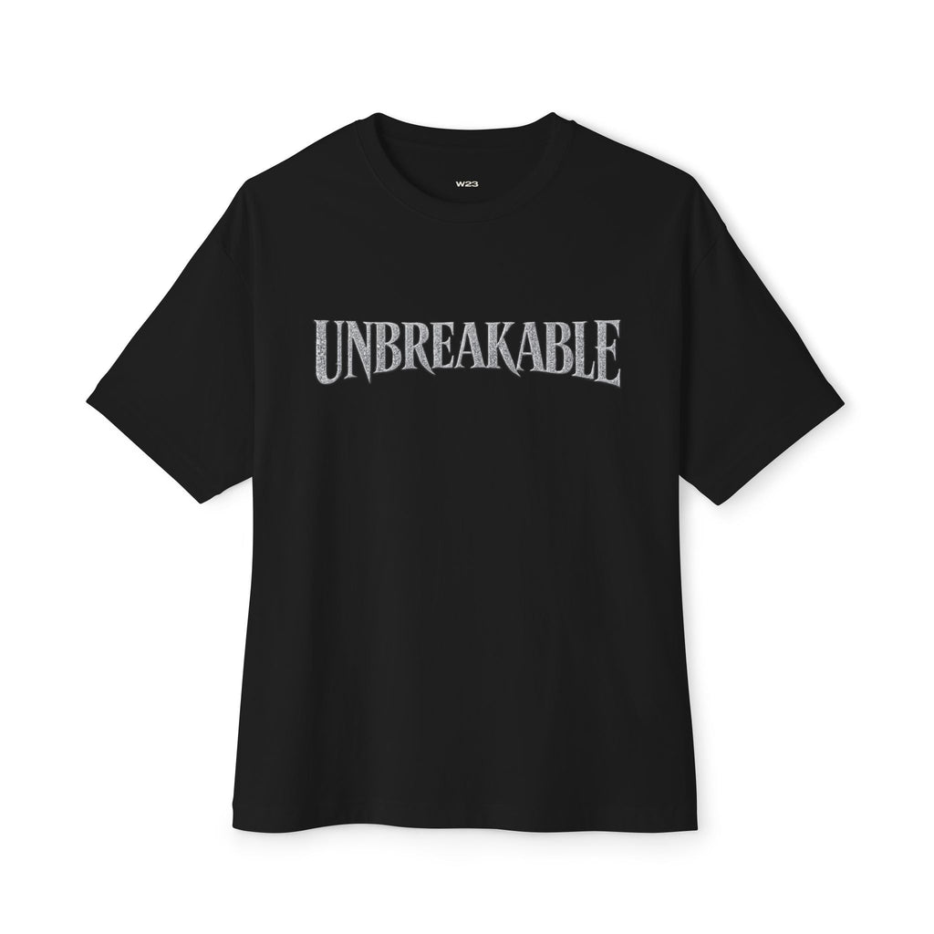 UNBREAKABLE Boxy Tee — Premium Oversized Streetwear | Faith-Based Graphic