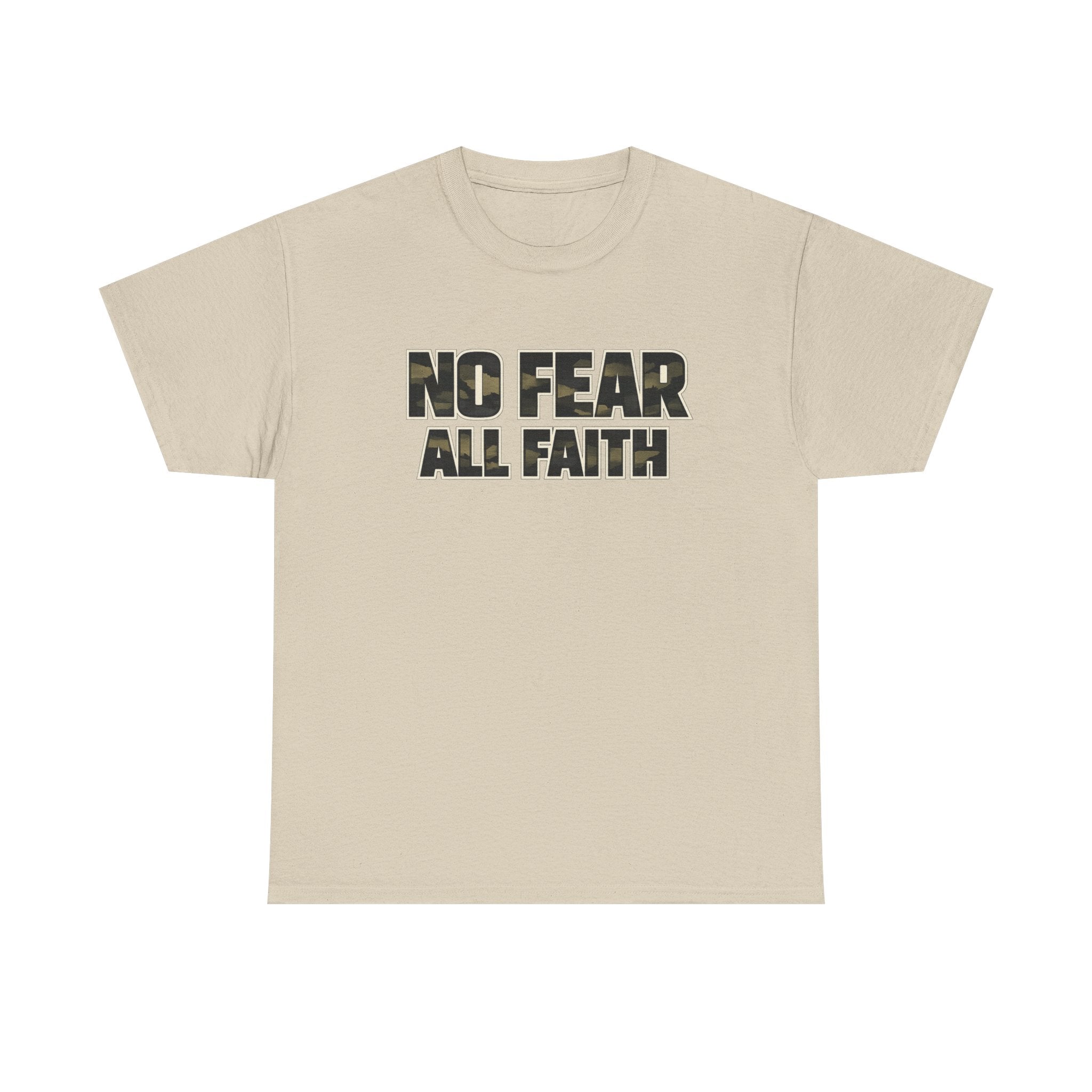 No Fear All Faith T-Shirt — 2 Timothy 1:7 Inspirational Graphic Tee