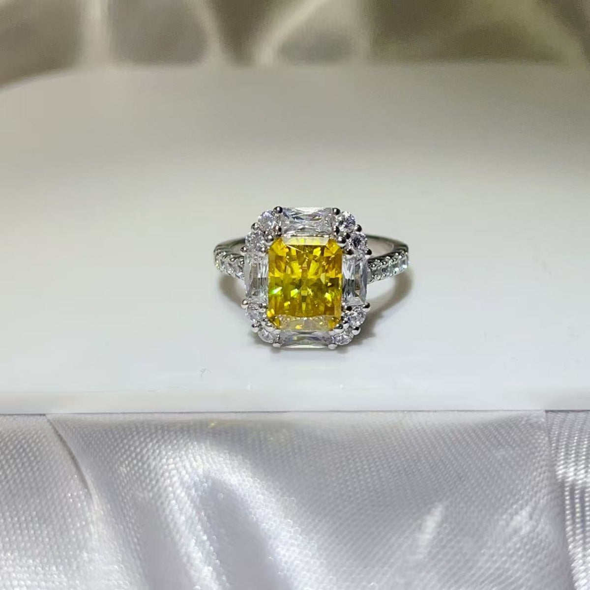 3 Carat Moissanite 925 Sterling Silver Ring