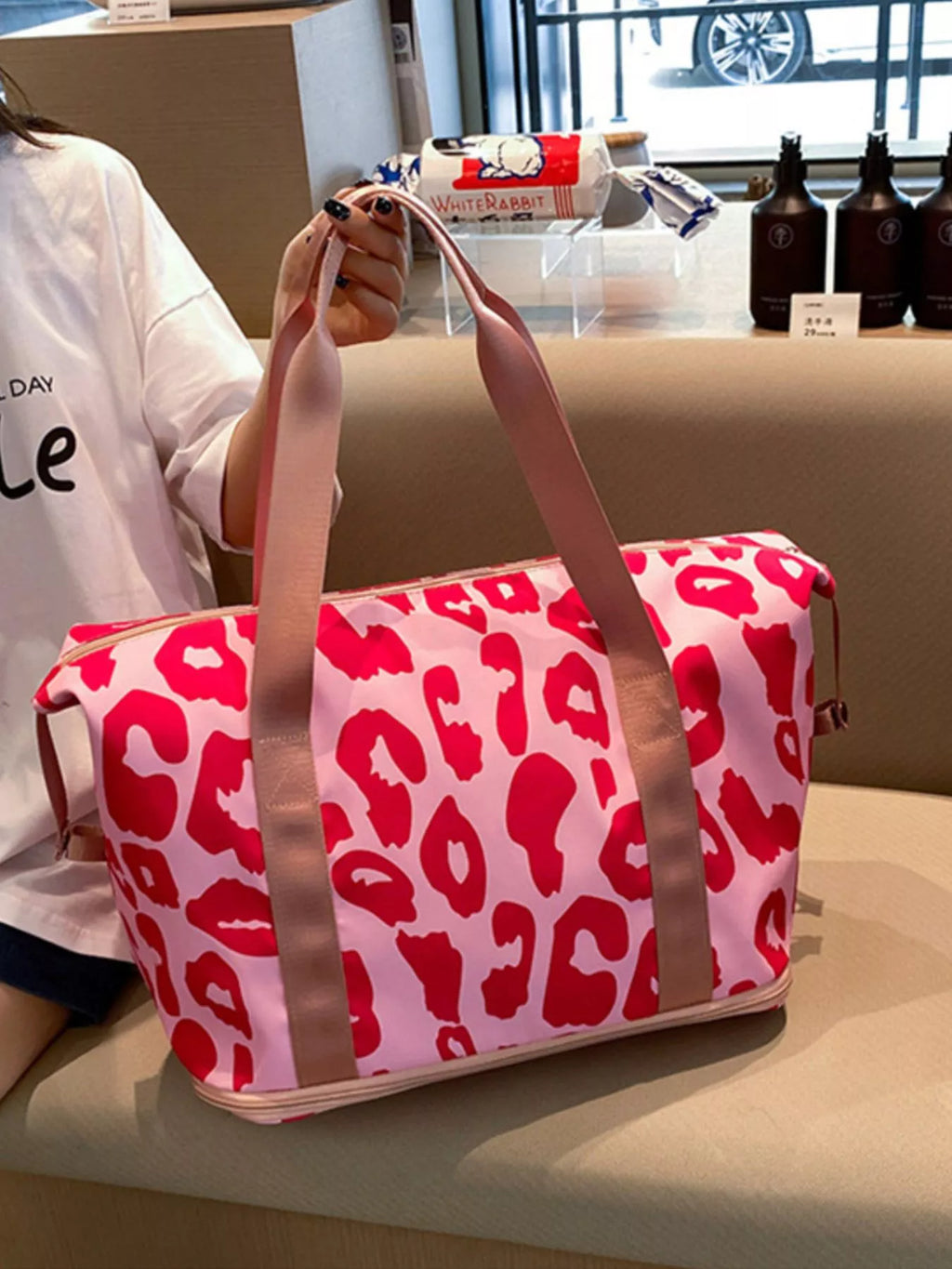 Leopard Print Travel Bag