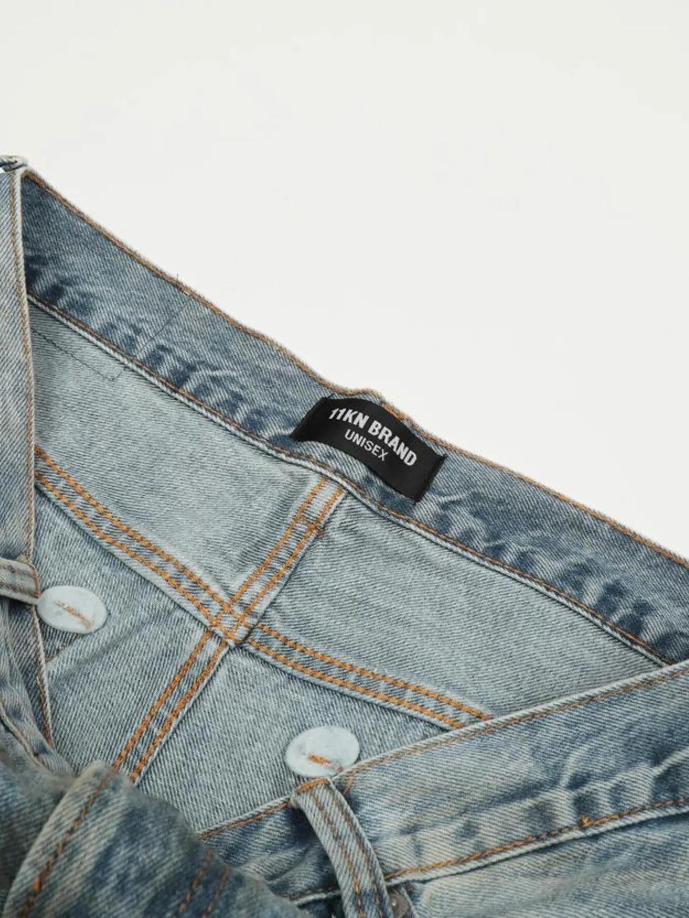 Men's Distressed Wide Leg Jeans