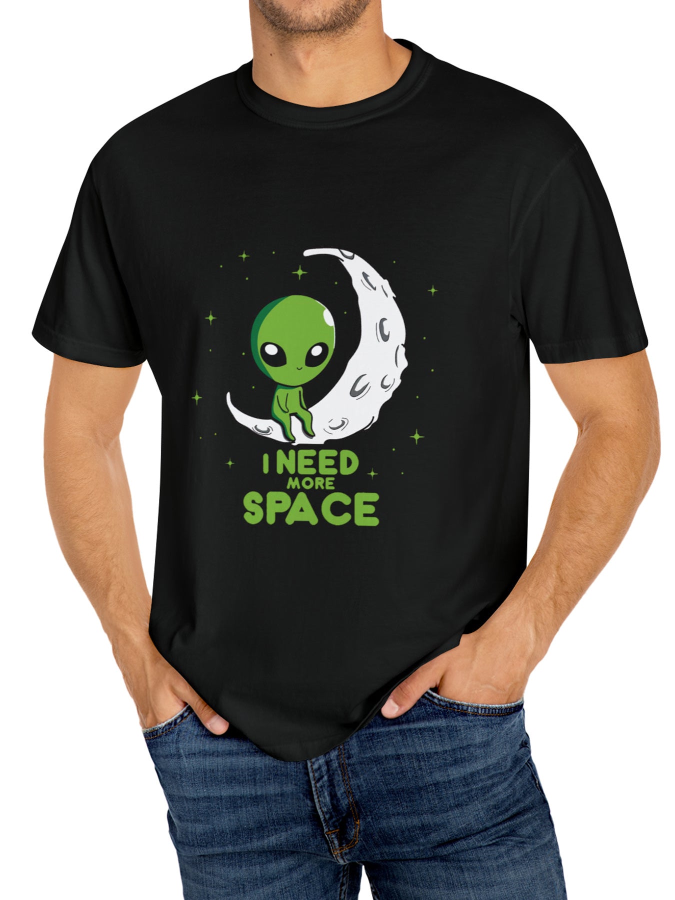 Alien Graphic T-Shirt for Men – Summer Street Style Casual Tee