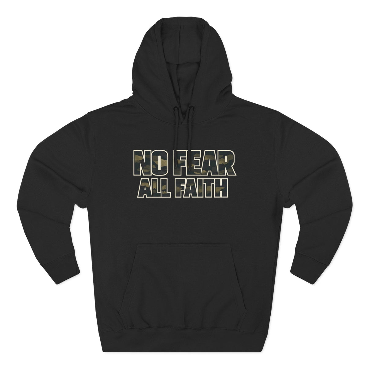 No Fear All Faith Hoodie — 2 Timothy 1:7 Inspirational Pullover