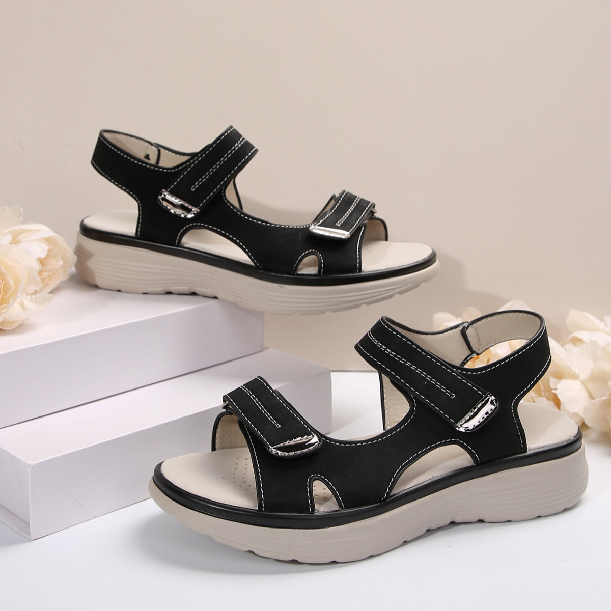 Velcro Open Toe Sandals