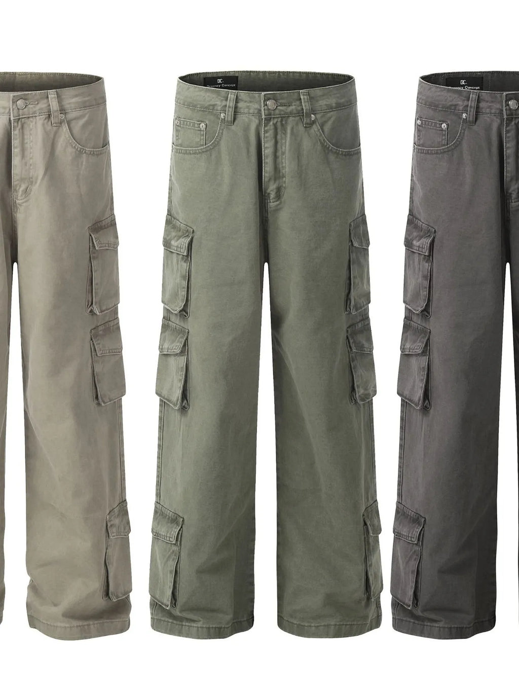 Men's Wide Leg Multi-Pocket Cargo Pants