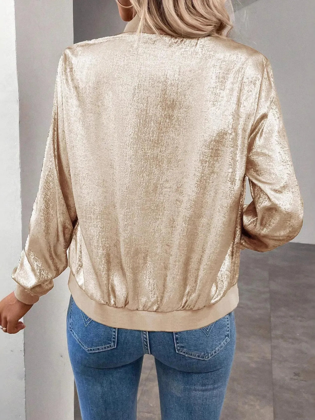 Zip Up Long Sleeve Jacket