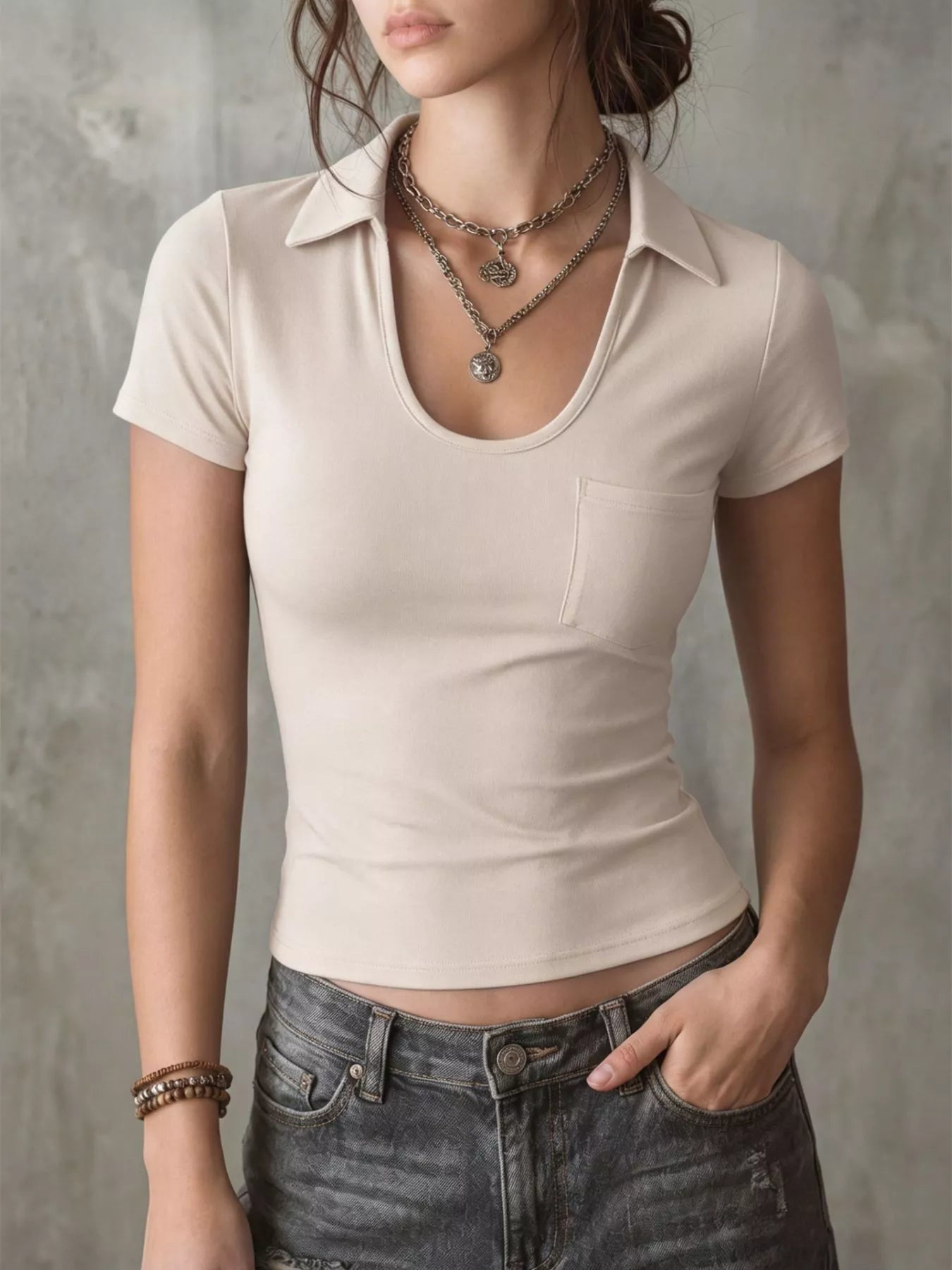 Casual Short Sleeve Slim Fit T-Shirt