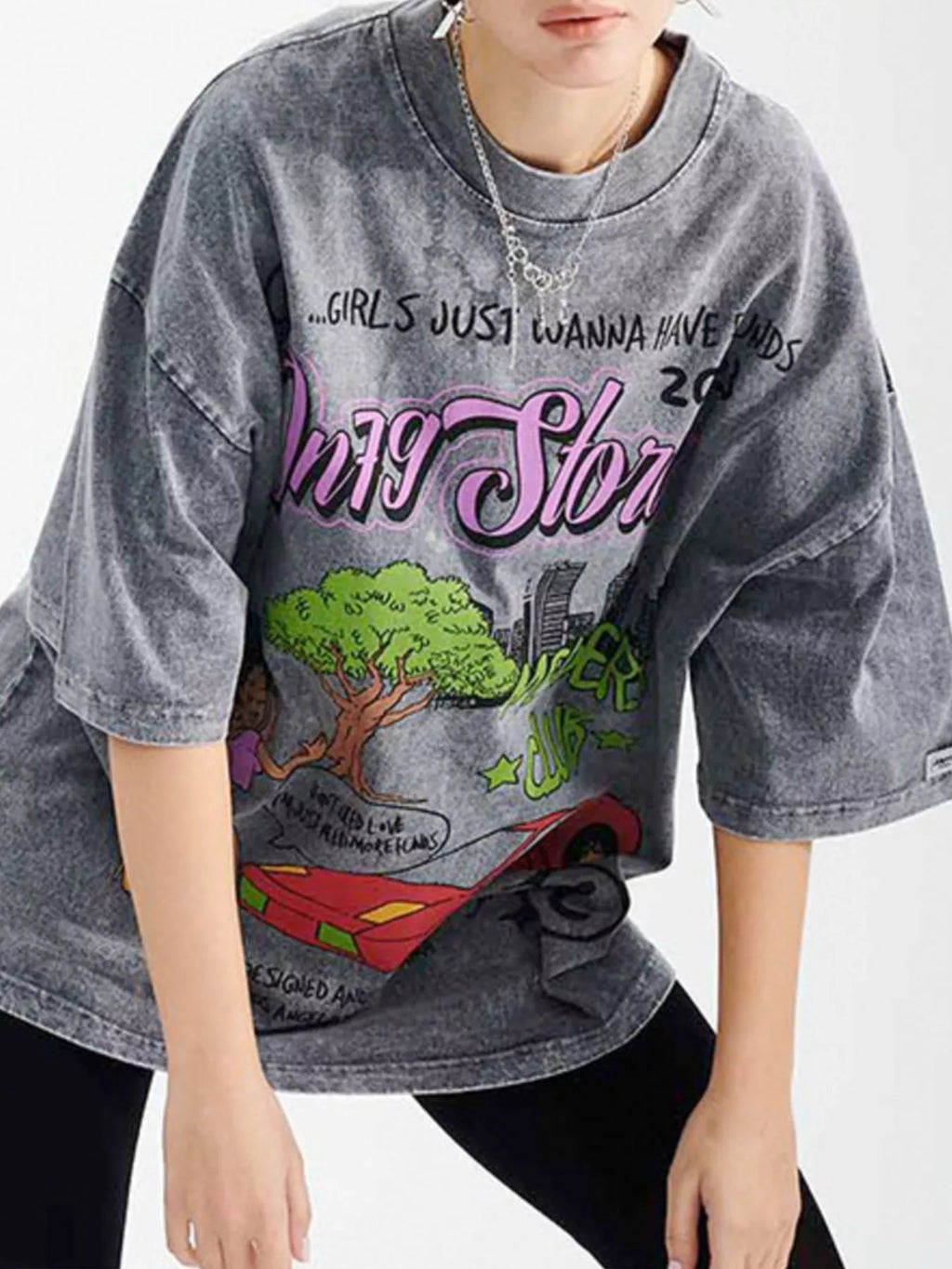 Men's Graphic Round Neck Short Sleeve T-Shirt