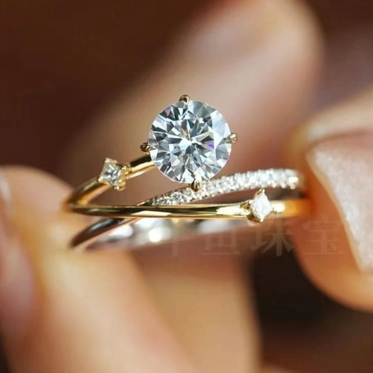 1 Carat 925 Sterling Silver Moissanite Ring