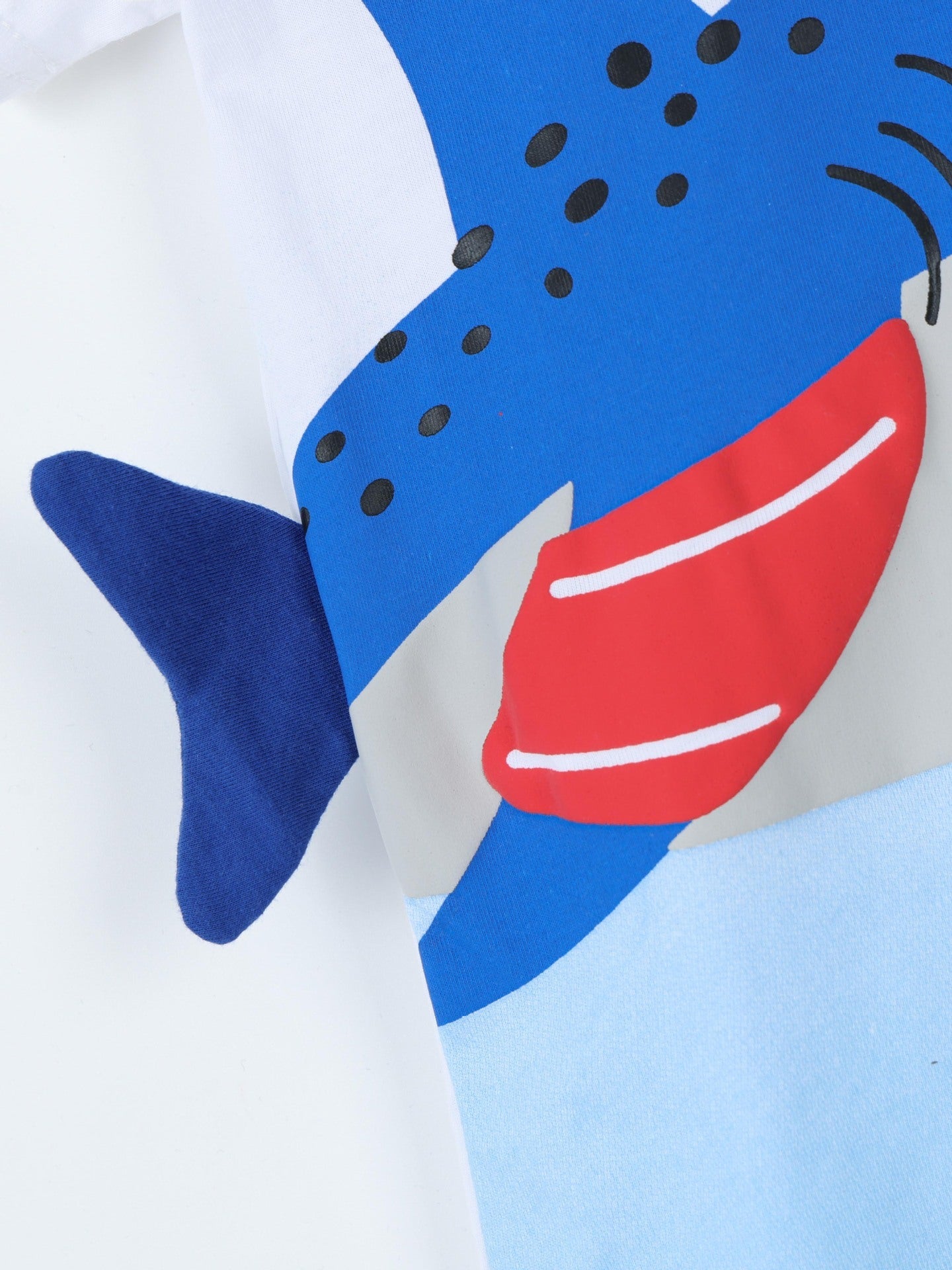 Children's Shark Graphic Round Neck T-Shirt