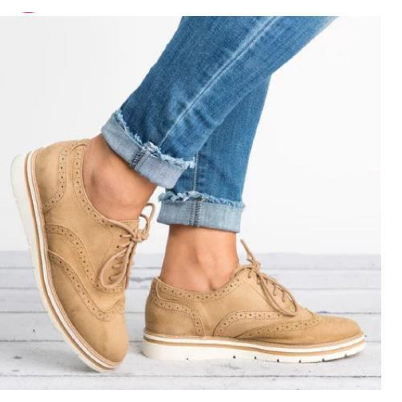Women’s Retro British-Style Casual Shoes – Chic Everyday Sneakers