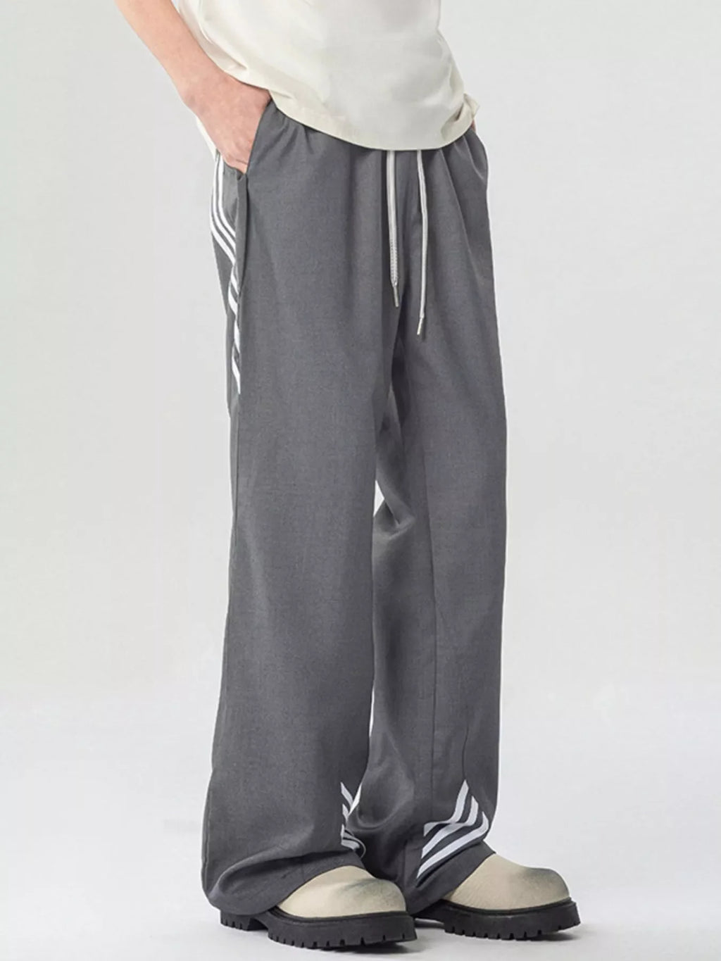 Men's Full Size Wide Leg Pants Plus Size