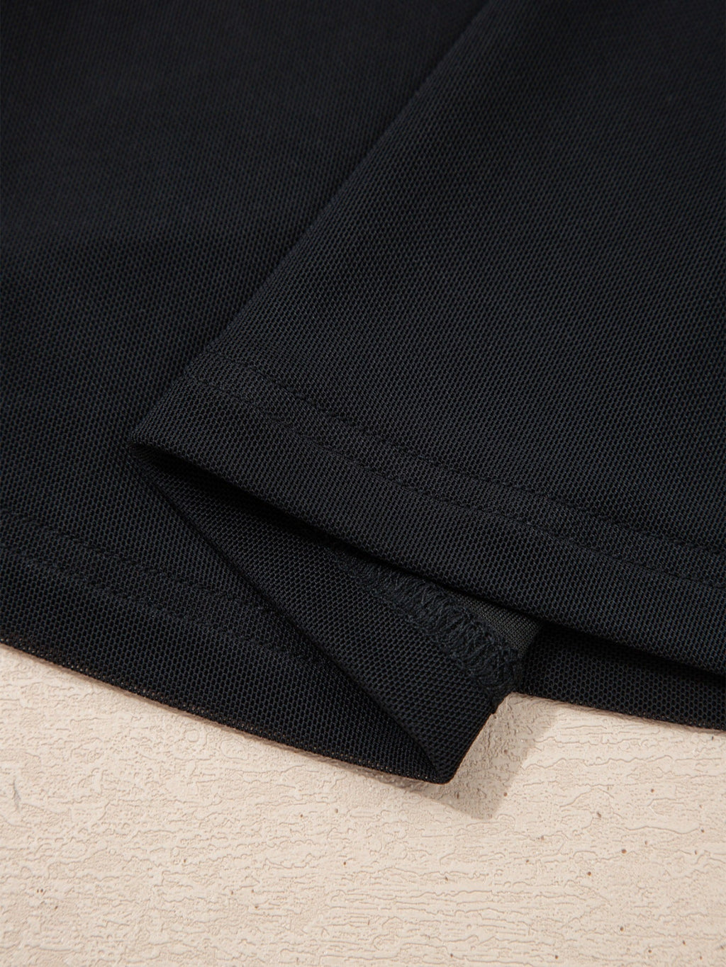 Sheer Mesh Patchwork Cap Sleeve T Shirt