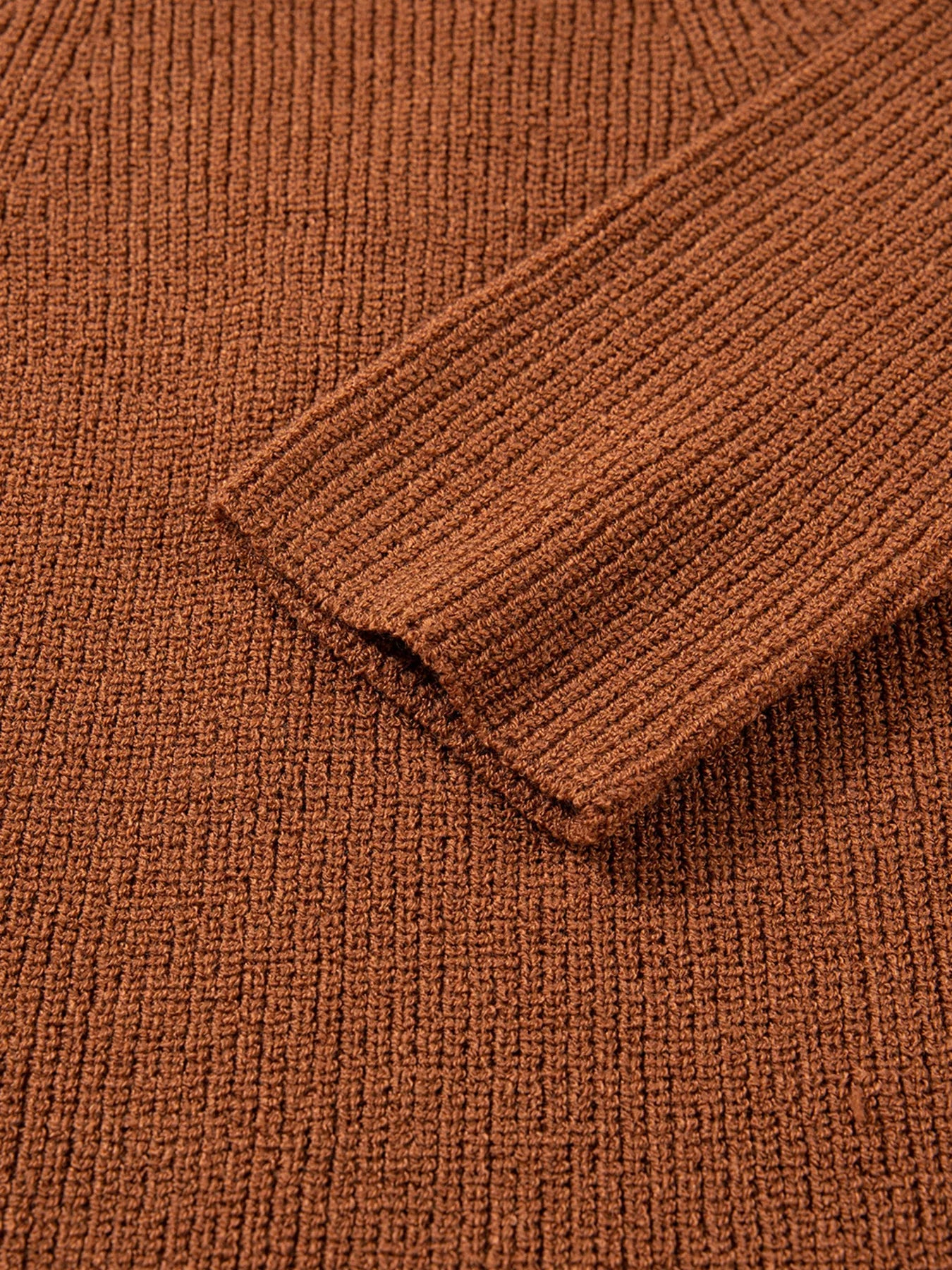 Contrast Knit V Neckline Cardigan