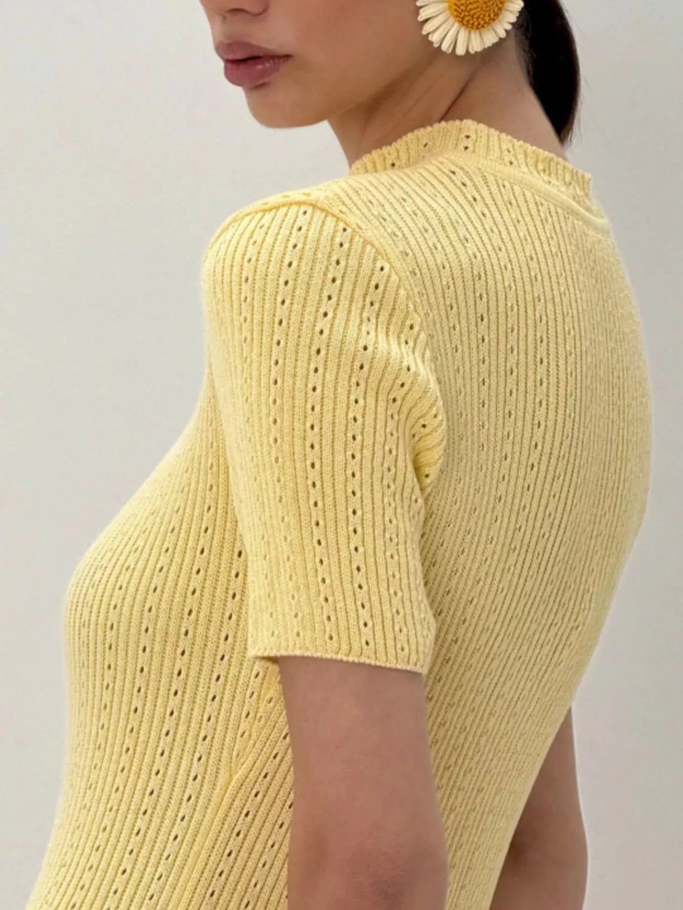 Short Sleeve Knitted Mermaid Dress