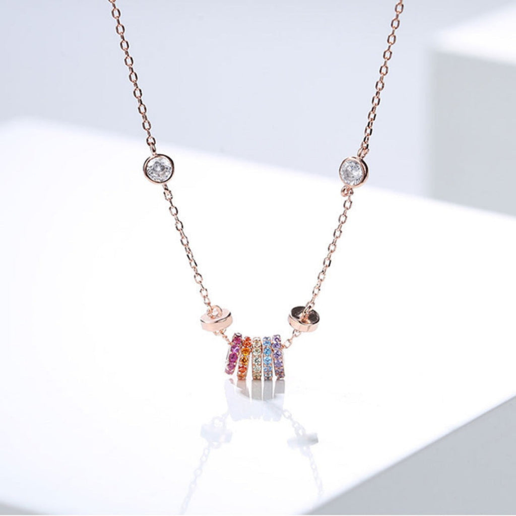 925 Sterling Silver Circle Pendant Necklace