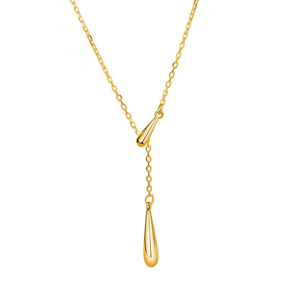 925 Sterling Silver Y-Shaped Pendant Necklace