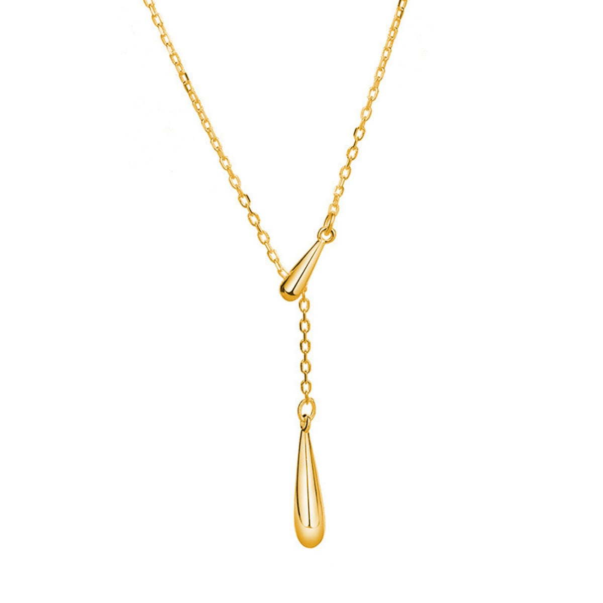 925 Sterling Silver Y-Shaped Pendant Necklace