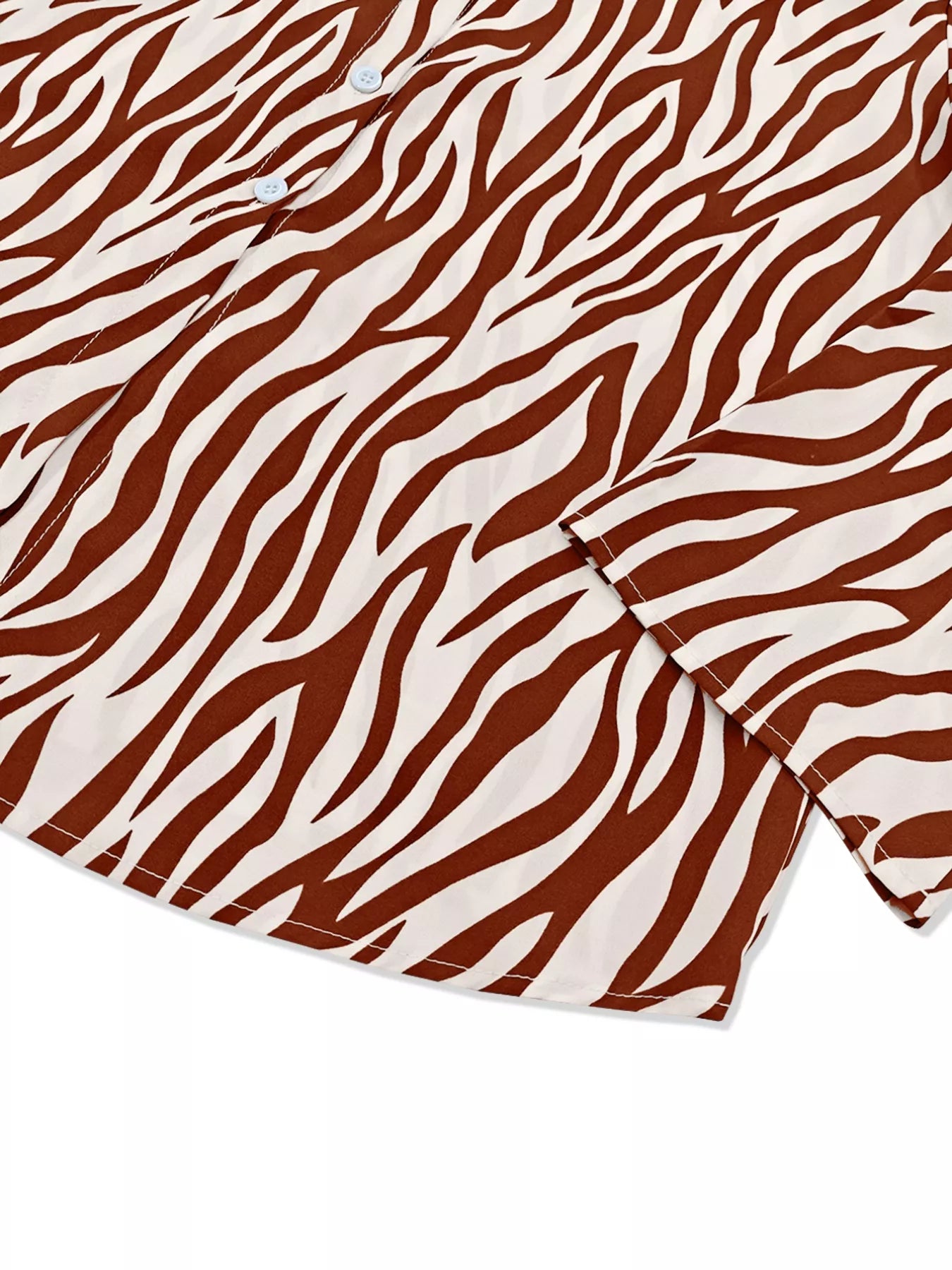 Zebra Print Relaxed Fit Top and Pants Two-Piece Set