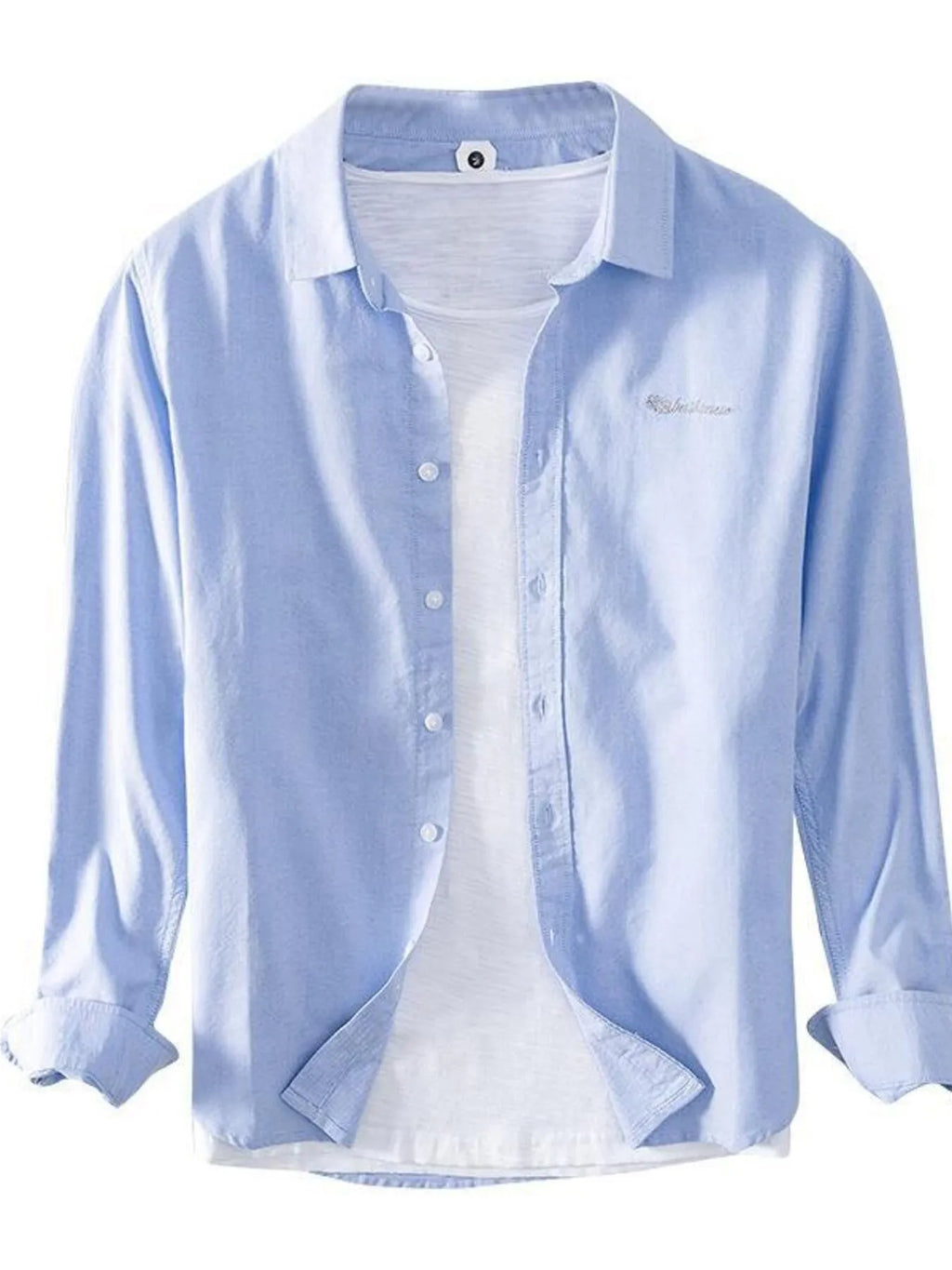 Men's Plus Size Button Up Long Sleeve Shirt