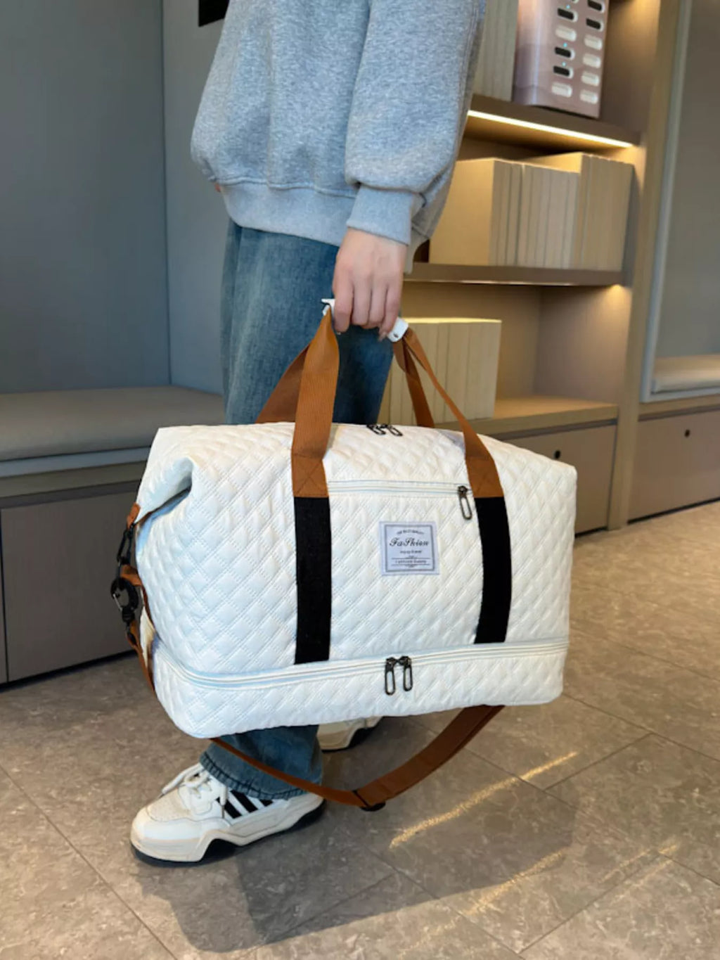 Quilted Travel Duffel Bag