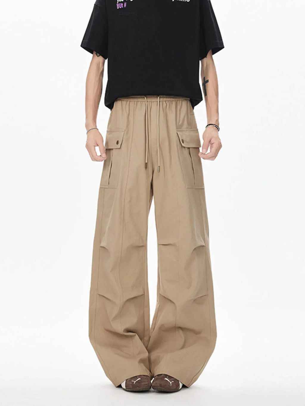 Men's Drawstring Cargo Pants