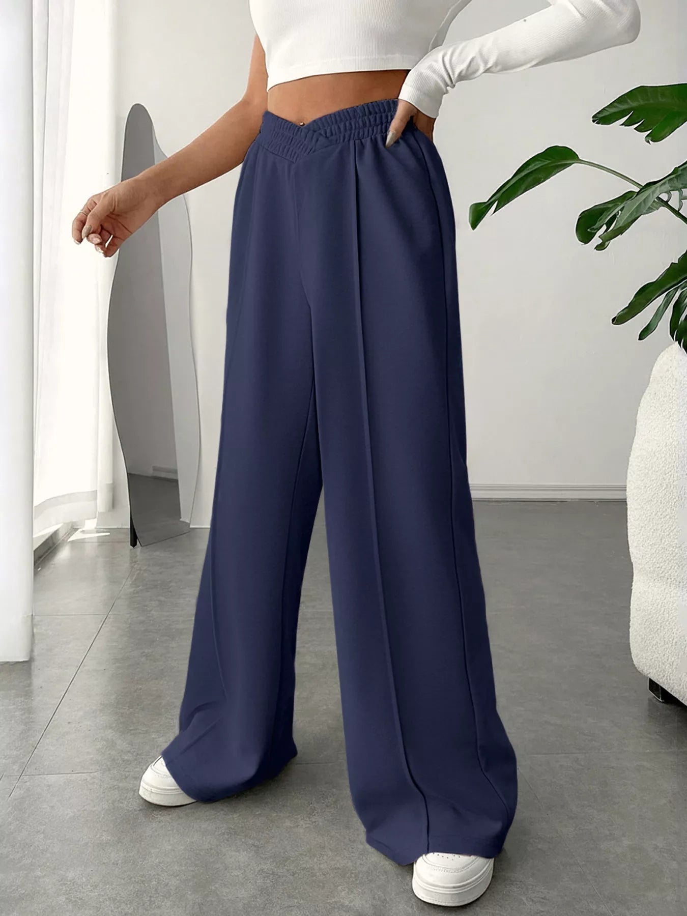 Wide Leg High Waist Pants