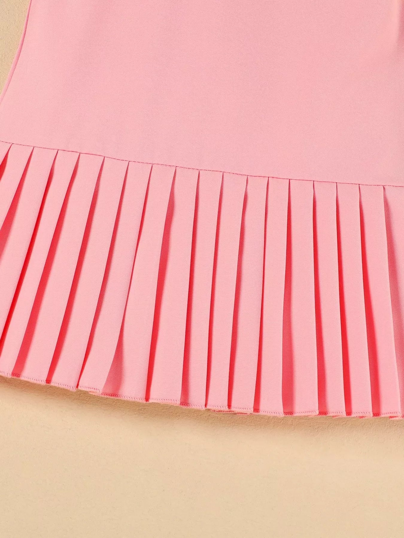 Children's Bow-Accented Pleated Dress