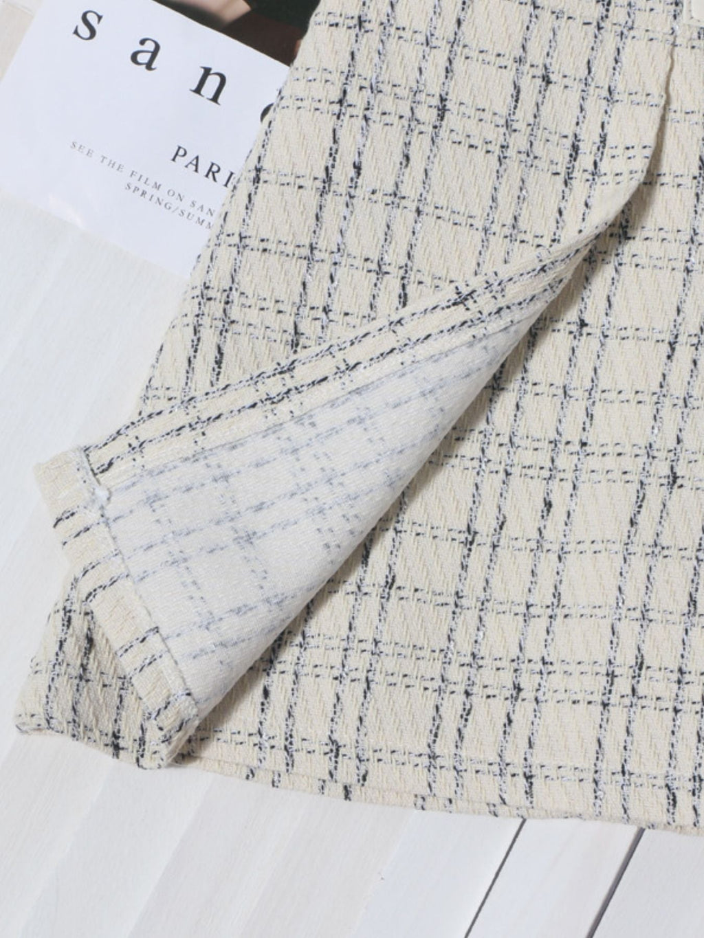 Pleated Plaid Mini Skirt