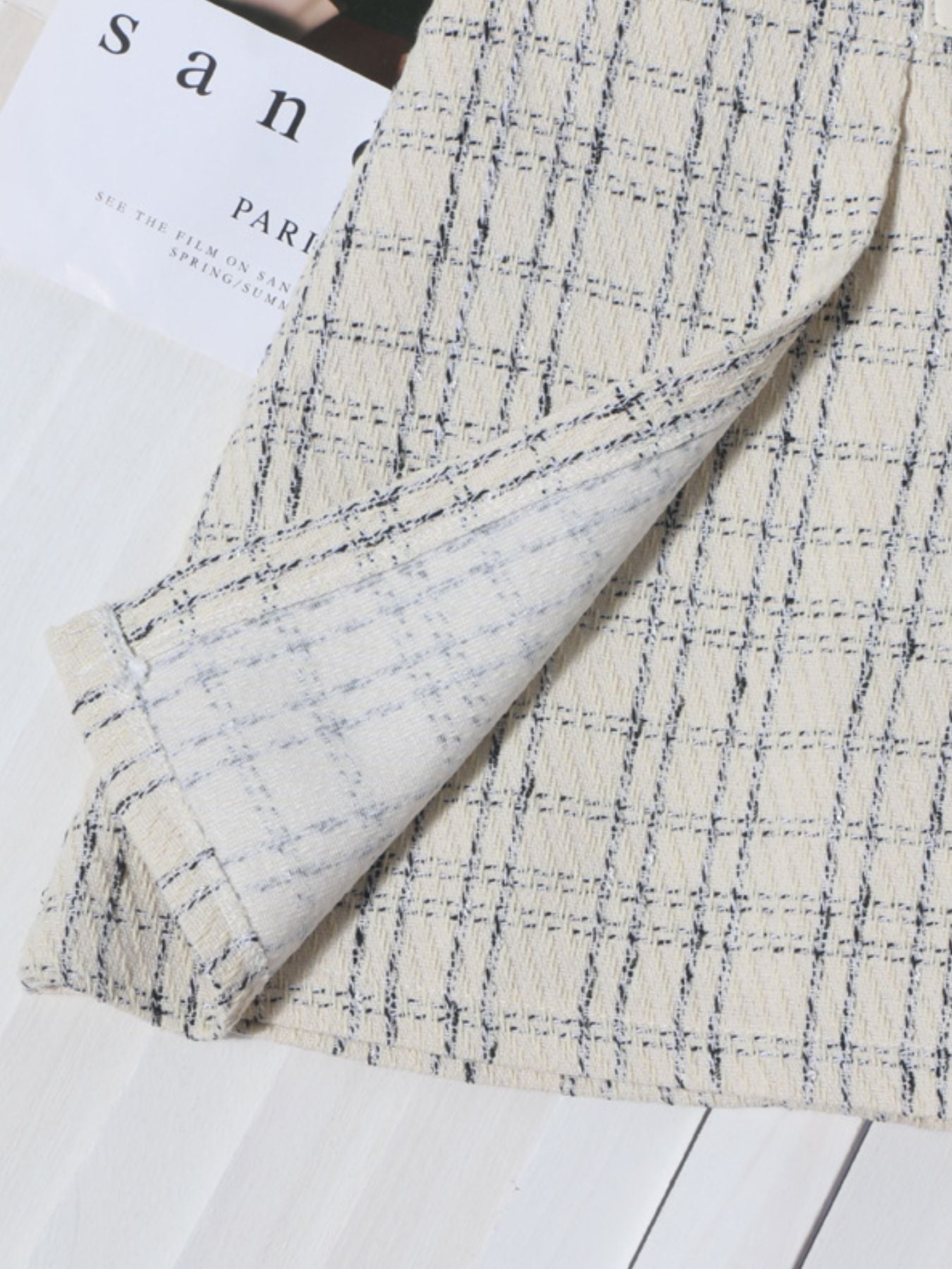 Pleated Plaid Mini Skirt