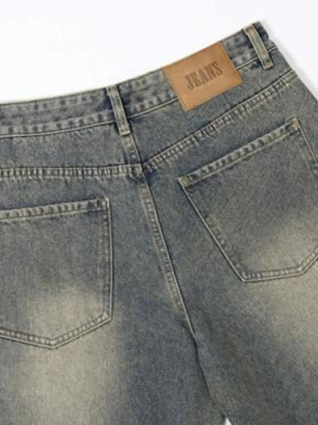 Men's Vintage Wash Straight Leg Jeans
