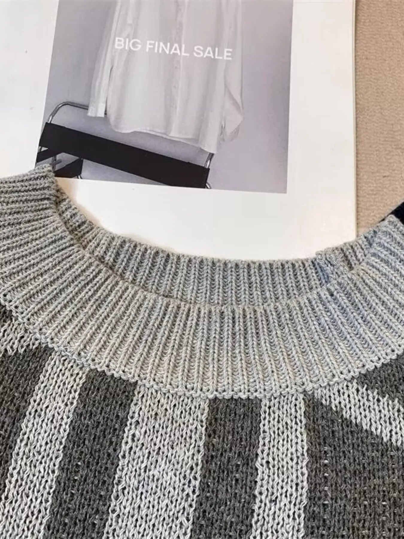 Men's Geometric Pattern Knitted Sweater