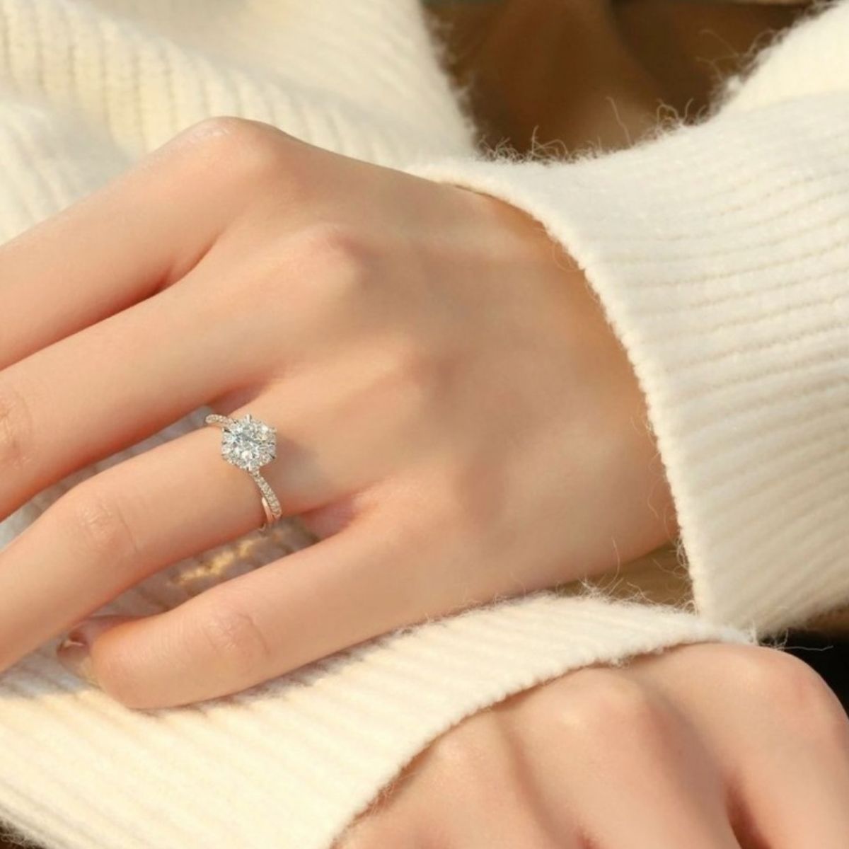 Moissanite 925 Sterling Silver Ring