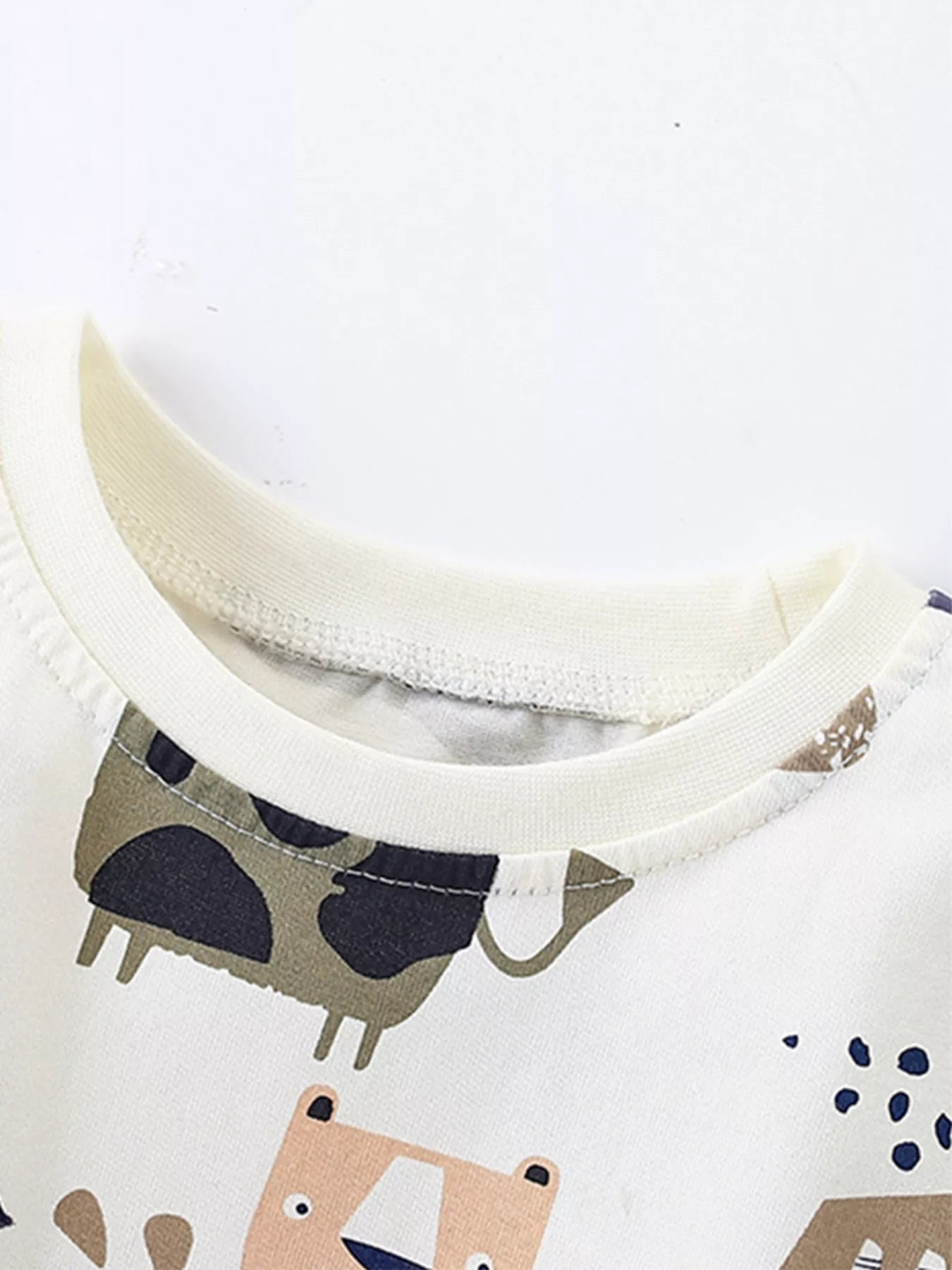 Children's Animal Print Short Sleeve Tee and Shorts Set