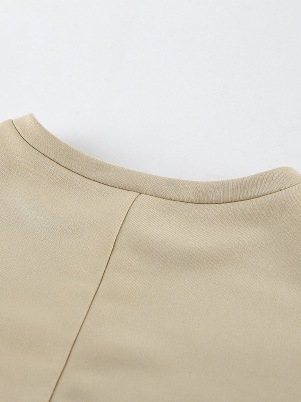 Round Neck Top and Wide Leg Pants Set
