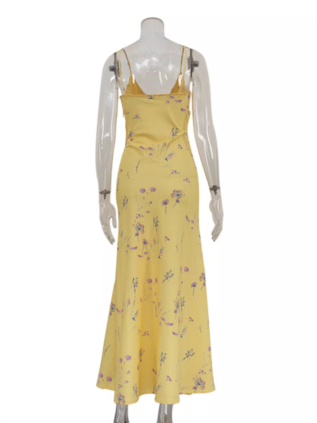 Floral Spaghetti Straps Maxi Dress