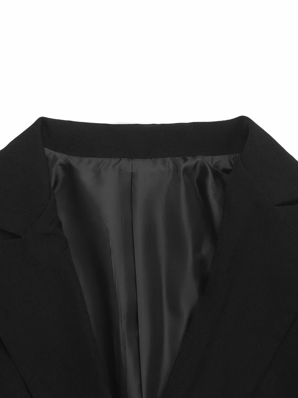 Perfee Lapel Collar Long Sleeve Blazer