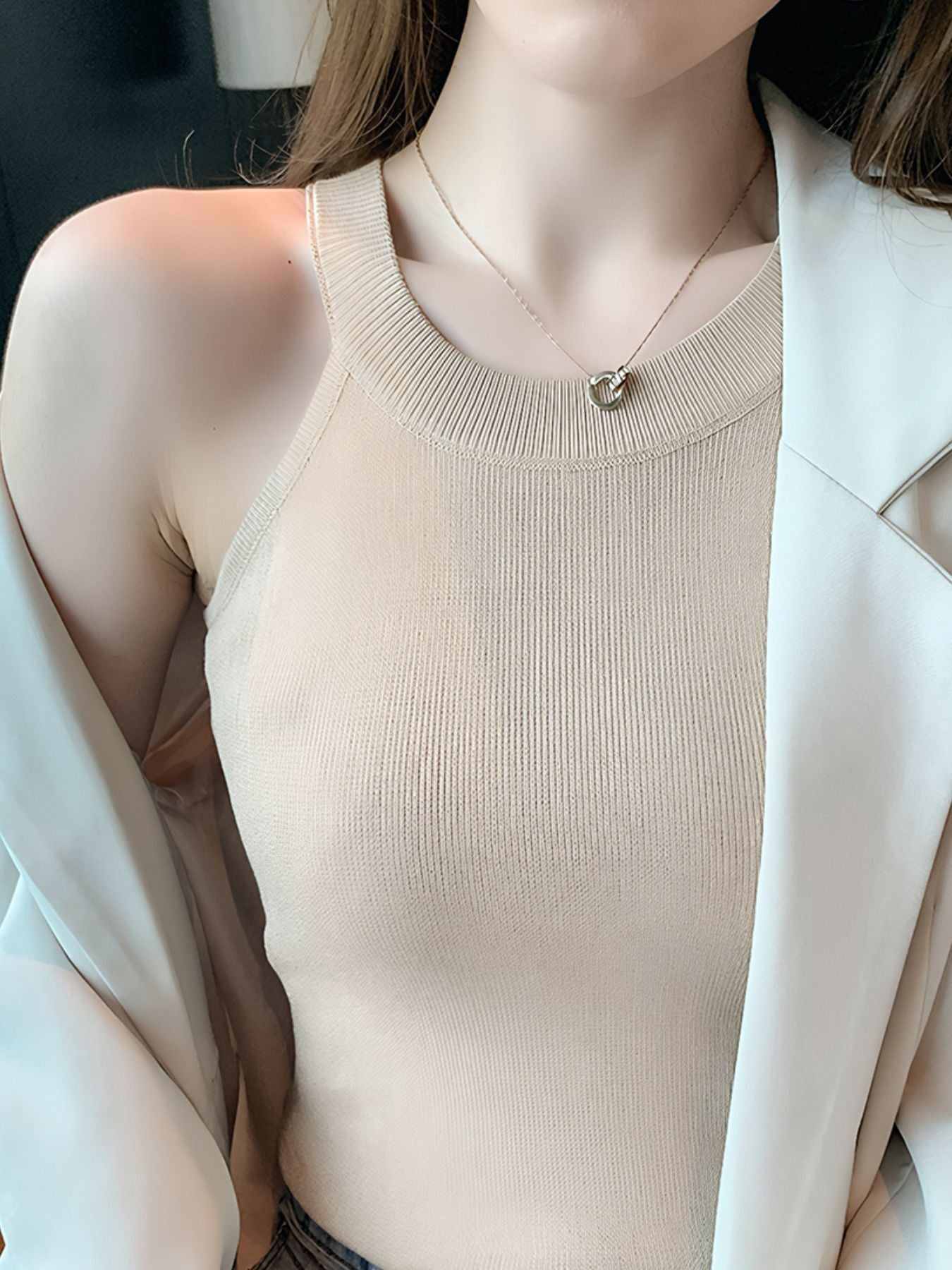 Ribbed Knit Cami Top